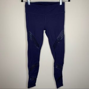 Alo Yoga Blue Moto Leggings